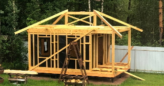 Сарай из бруса 100х100 в Горячем Ключе - строительство под ключ | Строй-Грч от 40800 руб.